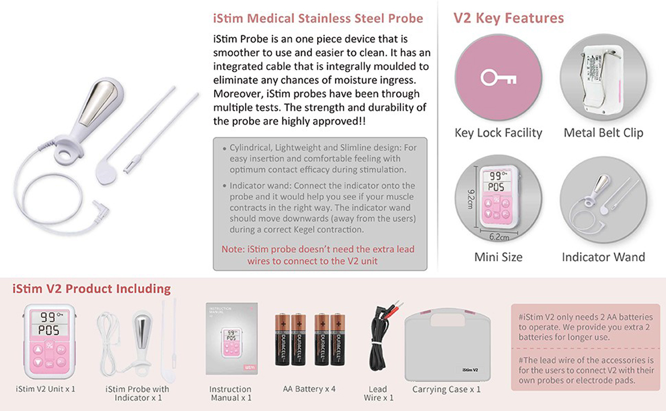 iStim Kegel Exerciser Incontinence Stimulator